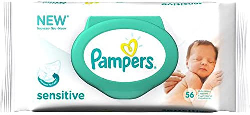 Pampers Lingettes sensibles – 56 ct, lot de 2