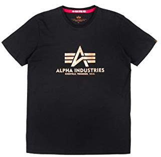ALPHA INDUSTRIES Herren Basic Foil Print T-Shirt