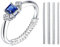Invisible Size Adjuster for Loose Rings - Silicone Sizers, Resizer, Spacer, Tightener, Reducer for Men and Women - Ring Clips to Make Smaller Without Resizing (Transparent)