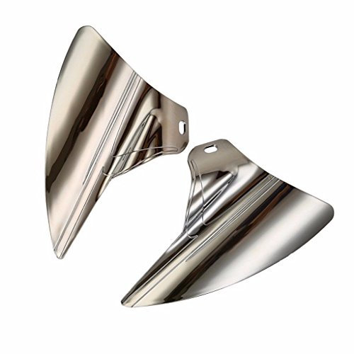Satteldecke Air Heat Deflector für Harley 2009-2015 Electra Glide Glide FLHT FLTR FLHR (Chrom)
