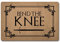 ZQH WelcomeDoor Mat Bend The Knee Fußmatte, Game of Thrones, Türvorleger, lustige Matten (23,6 x 39,9 cm), Vliesstoff-Oberseite mit rutschfester Gummi-Rückseite, Türvorleger, Ziel-Fußmatte