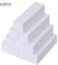 Women White Nail Buffer 10 PACK for Natural Nails Sanding Block Files Nail Art Tips Tool Finger Manicure Pedicure Tools for Home and Salon Use