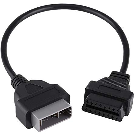 Auto OBD2 Diagnosekabel Stecker Adapter, Fydun 14 Pin auf 16 Pin Adapterstecker Diagnosekabel Test Flexible Verlängerungskabel Diagnosescanner Adapterkabel