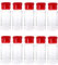 BESTONZON Lot de 10 Pots à épices en Plastique pour assaisonnement, poivrière, sel, Condiment, pour Barbecue Cuisine (Rouge)