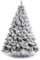 Nataland Albero di Natale Artificiale Verde Innevato Modello Everest Altezza 180 Cm, Abete Super Folto con Effetto Realistico e Rami con Aghi Anticaduta