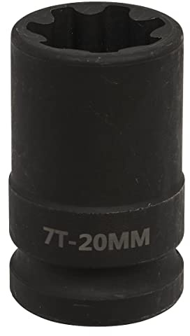 Sealey VS0986 1/2 Sq Drive 20mm Square Ribe Brake Caliper Socket 7pt