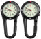 BESPORTBLE 2-Teilige Clip-On-Uhr Quarzuhr Karabineruhr Gürtel Fob Uhr Glow-In-The-Dark-Taschenuhr mit Fluoreszierendem Zifferblatt für Outdoor-Sportklettern