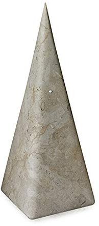 CBAM Pyramide Briefbeschwerer aus Marmor Beige Geschenkidee Höhe 16 cm