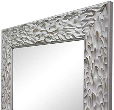 la fabrica del cuadro Espejo de Pared, Fabricado en España | Varios Tamaños y Colores | Ideal para Salón, Recibidor, Vestidor, Dormitorio y Baño. | (1038 Blanco, 56x148 cm)