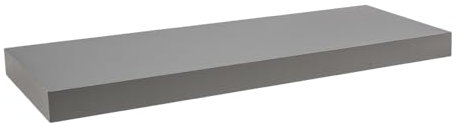 Velano - Bücherregal Wand - Wandregal 59,5x23,5 cm - Regal Wand - Schweberegal - Hängeregal - Regalbrett - Grau - Küchenregal - Bücherregal Kinder - Deko Wohnzimmer - Gewürzregal Wand