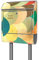 banjado® Briefkasten mit Standfuß personalisierbar Motiv Aquarell Schuppen - Stand Briefkasten mit Zeitungsfach pulverbeschichtet aus Stahl Silber - Postkasten A4 Einwurf inkl. 2 Schlüssel