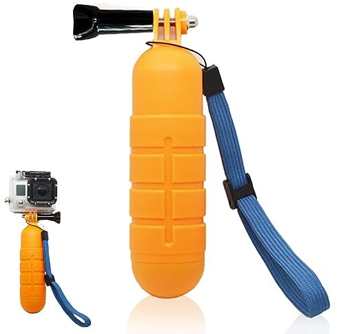 Amindz Grip de Mano Flotador,Impermeable Cámara Grip,Monopod Flotante,Flotador Empuñadura para Cámara de Acción Cámara Deportiva