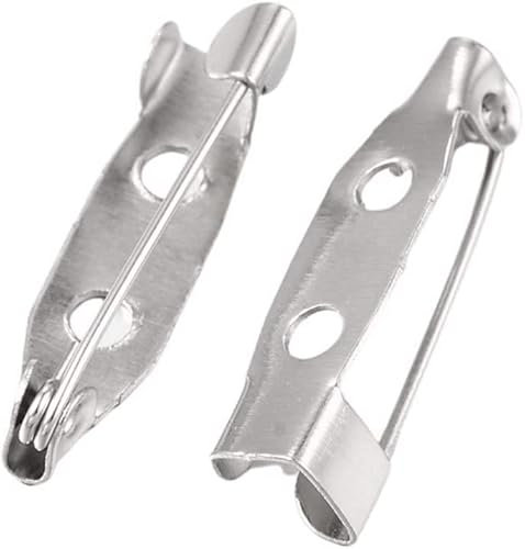 Épingles à broche pour badges, 50 paquets de 25 mm (1 pouce), avec fixation par barre arrière