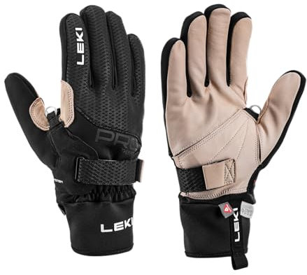 LEKI PRC Premium ThermoPlus Shark Handschuhe, Black-Sand, EU 8
