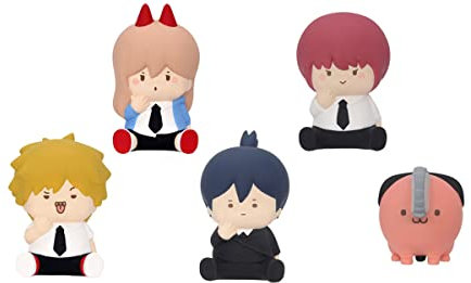 Takara Tomy Chainsaw Man Chubby Chubby Soft Vinyl Figure (Set of 5)
