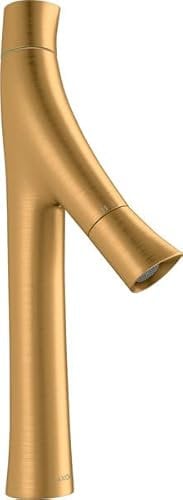 hansgrohe AXOR Starck Organic 2-Griff-Waschtischmischer 170, ohne Zugstange, für Waschschüsseln, 12012250, Farbe: Brushed Gold Optic