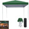 YRHome Pavillon Faltbar Anthrazit Pop Up Faltpavillon Pavillon 3x3m Wasserdicht Winterfest Stabil UV-Schutz Gartenpavillon Gartenzelt Partyzelt Outdoor Festzelt Höhe bis 2.6m, Grün