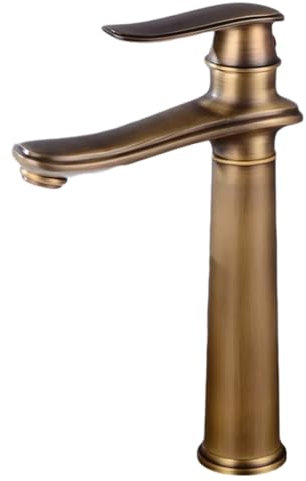 Mitigeur De Lavabo Salle De Bains, Lavabo Chaud Et Froid En Bronze Noir, Robinet Rétro Brossé, Lavabo De Comptoir De Shampoing Noir Tout En Cuivre, Marron Clair Haut