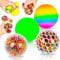 4 Stück Stressball, Mesh Stressbälle mit Wasse Perlen, Squishy Quetschball Squeeze Bälle, Anti Stress Squeeze Traubenbälle für Kinder ADHS, Angst, Beruhigung