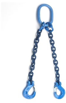 Joma-Tech 2-Strang Anschlagkette 2,5m GK10 10mm blau verkürzbar