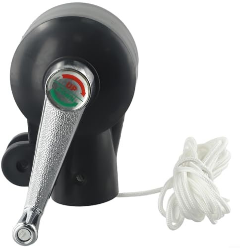 Jayruit Accesorios para sombrilla de patio, soportes de repuesto resistentes, manijas de manivela de cubierta para piezas de repuesto de paraguas al aire libre, J4OK9DI366389R890K10L1O