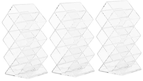 MAGICLULU 3st Aufbewahrungsbox Für Lippenstift Nagellackhalter Halter Für Lipgloss Lippenstift-tower-organizer Lippenstifthalter Aus Acryl Lipgloss-organizer Plastik Schreibtisch Halterung