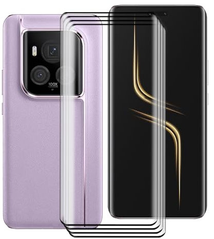 KJYFOANI Verre Trempé pour Honor Magic6 Ultimate (6.8), [4 Pièces] Film Protection Ecran en Verre trempé, HD Anti Rayures, sans Bulles, pour Honor Magic6 Ultimate Vitre Protection.