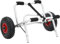 vidaXL Kajak Trolley, Kajakwagen Klappbar, Surfwagen Surfboard-Transportwagen für SUP-Board, Bootswagen mit 2 aufblasbaren Rädern, 45kg Aluminium