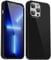 Svanove for iPhone 13 Pro Max Case Silicone, Glossy Soft Rubber Gel Jelly Cute Protective Plastic Simple Plain Phone Case Cover for Women Girl, Slim Thin Flexible Shockproof TPU, Black