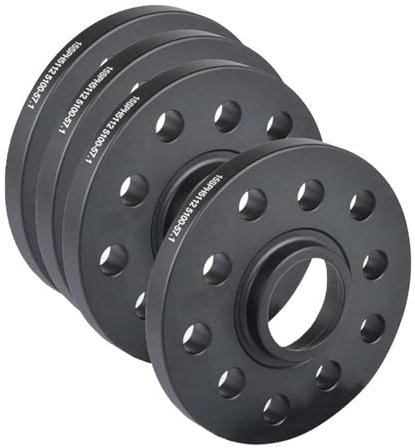 OTOZUM Auto Distanzscheiben Kompatibel Mit VW Für Golf, 4 Stück, 15 Mm Dicke, Auto-Raddichtung, Adapter, Spurverbreiterung, Unterlegscheiben, Flanschabstandshalter, PCD:5X112 Oder 5X100, CB: 57,1 Mm