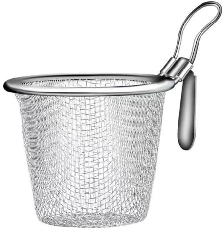 Horamekia 2 Cestini per Colini In Acciaio, per Alimenti, Cestini per Colini da Cucina, Filtri per Pentole Calde, per Servire Noodle, Durevoli, L