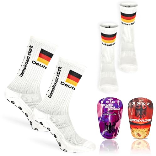 ProSx - Fußball Schienbeinschoner I Vielfalt verschiedener Flaggendesigns I (Deutschland Fußballset)