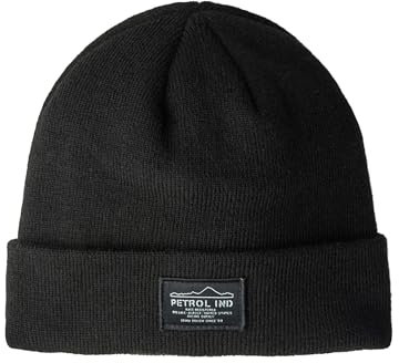 Petrol Industries - Rippenstrickmütze Tundra Schwarz OS