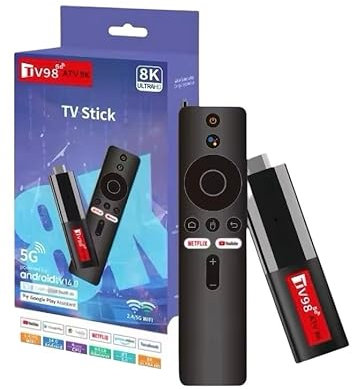 Android14 ATV Smart TV Stick Allwinner H618 Support 8K Video 2.4/5G Wifi6 Voice Remote Mini TV Box Portable Player