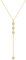 Auiremrti Kette Damen Gold Mit Zirkonia,Edelstahl 14K Vergoldete Y Halskette Damen,Verstellbare Länge Goldene Kette,Elegantes,Wasserdicht,Hypoallergen