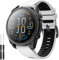TiMOVO 22mm Cinturino Compatibile con Garmin Fenix 8 47mm/E 47mm/7 Pro/7/6 Pro/6/5 Plus/Forerunner 965/955/945/935, Quick-fit Ricambio Bracciale Watch Band Silicone Smart Sratp, Bianco Nero