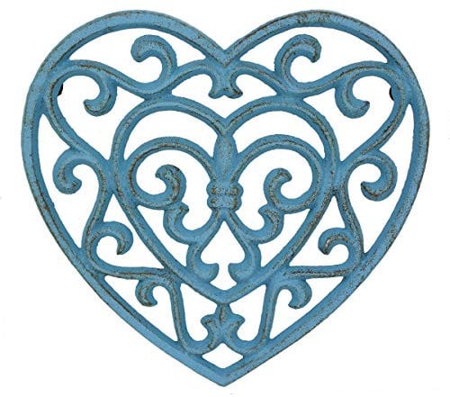Stonebriar Trivet with Rubber Feet, Country Blue