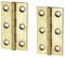 Merriway BH05986 Lot de 2 charnières en laiton massif 50 mm