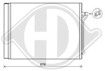 DIEDERICHS DCC1574 KONDENSATOR KLIMAKÜHLER KLIMAKONDENSATOR mit Trockner