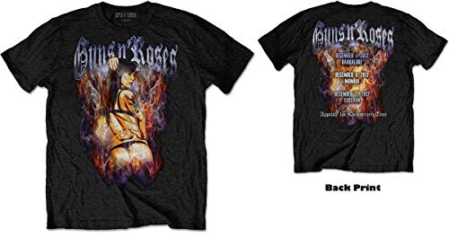 Guns N' Roses Torso Band Logo Back Print Nue Official Men's T-Shirt Black