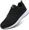 ANBIWANGLUO Damen Turnschuhe Sportliche Laufschuhe Schnürschuhe Atmungsaktive Outdoor Cross Trainer zum Joggen Schwarz 39 EU