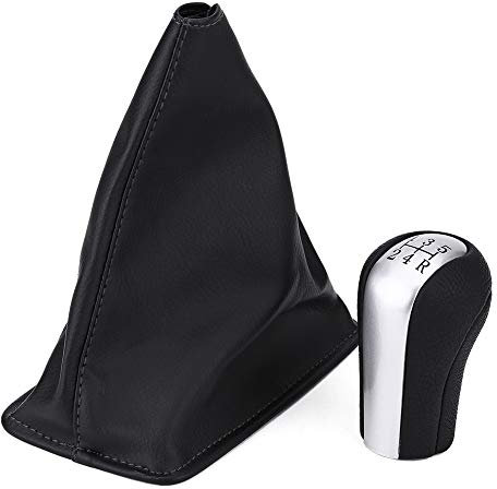 BigKing Pomo de cambio, bota de polaina de palanca de cambios de 5 velocidades para Toyota Corolla ex 1998-2009