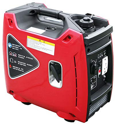 Generatore di Corrente Inverter Motore a Benzina da 2000watt 79cc a 4 Tempi Super Silenzioso e Leggero Alimentatore di Riserva Esterno,1800w