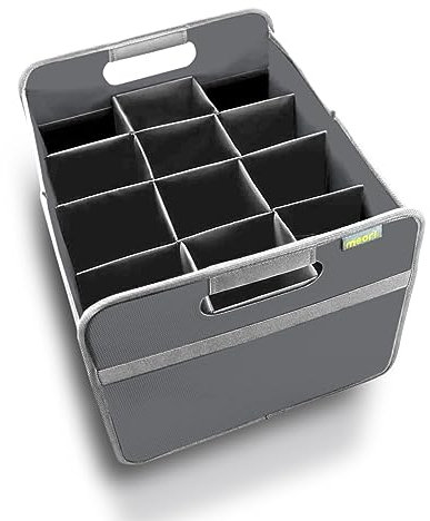 meori B100832 Weintragetasche, für 12 Flaschen, Polyester, Granitgrau