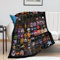 HYN Halloween-Decken, weich, warm, Überwurf, Flanell, Überwurf, Teppich für Bett, Sofa, 100 x 130 cm