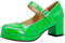 CUTEHEELS Damen Pumps mit Blockabsatz Pumps mit Hohem Absatz(Grün,40)