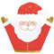 Servietten Weihnachtsmann 16x15cm 20 Stück 3-lagig - Serviette Weihnachten Nikolaus - Einweg Papierservietten Weihnachtsservietten - Weiß Rot Gold