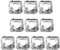 TOPBATHY Heatproof Greaseproof Paper Pad 20pcs Stove Burner Covers Gas Oven Liners Tin Foil Hob Covers Easy to Clean Reusable