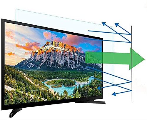 Blue Light Screen Protector for 32-75inch - Anti Glare Filter Film Shield Blocker Screen Cover - Eye Protection High Definition Matte TV Film, Bubble Free/Clear / 55 Inches 1211x682mm