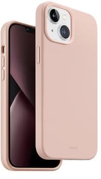 Uniq Hybrid iPhone 14 Lino Blush Pink Hülle